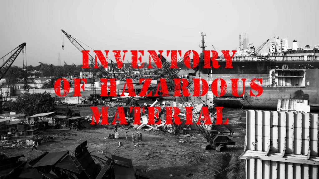 Inventory of hazardous material and superyachts